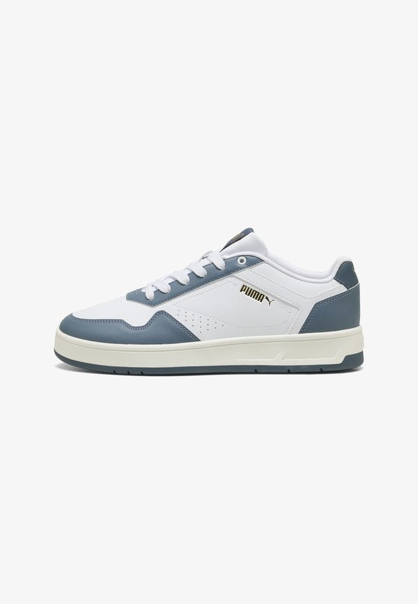 Puma COURT CLASSIC - Trainers - white-evening blue
