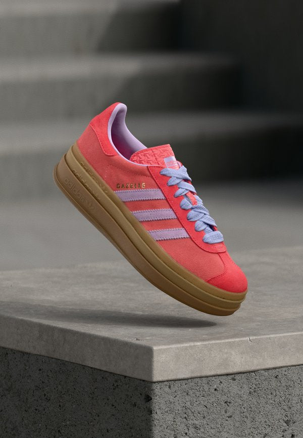 adidas Originals GAZELLE BOLD - Trainers - semi flash red/powder plum/semi lucid red