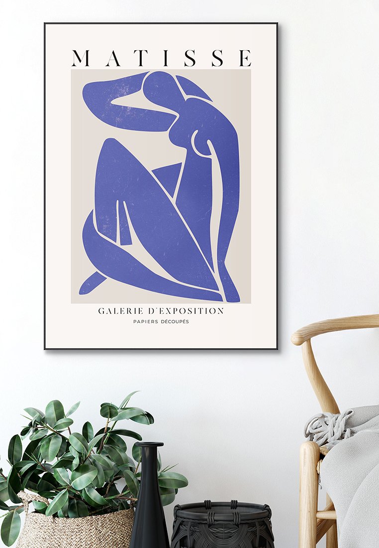 Orange Wallz BLUE MATISSE FIGURE