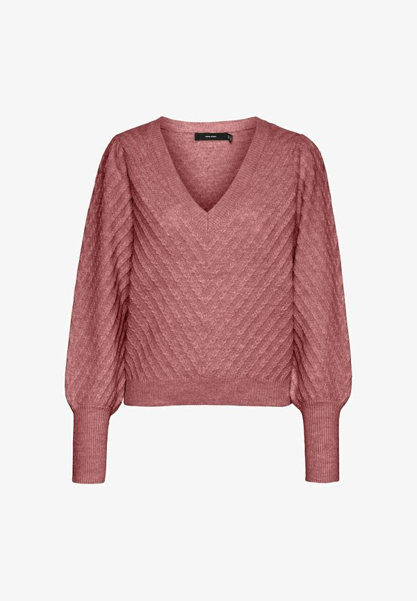 Vero Moda Knitted VMSTINNA Knitted - Jumper - mesa rose