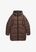 TOM TAILOR PUFFER MIT KAPUZE - Winter coat - bag brown