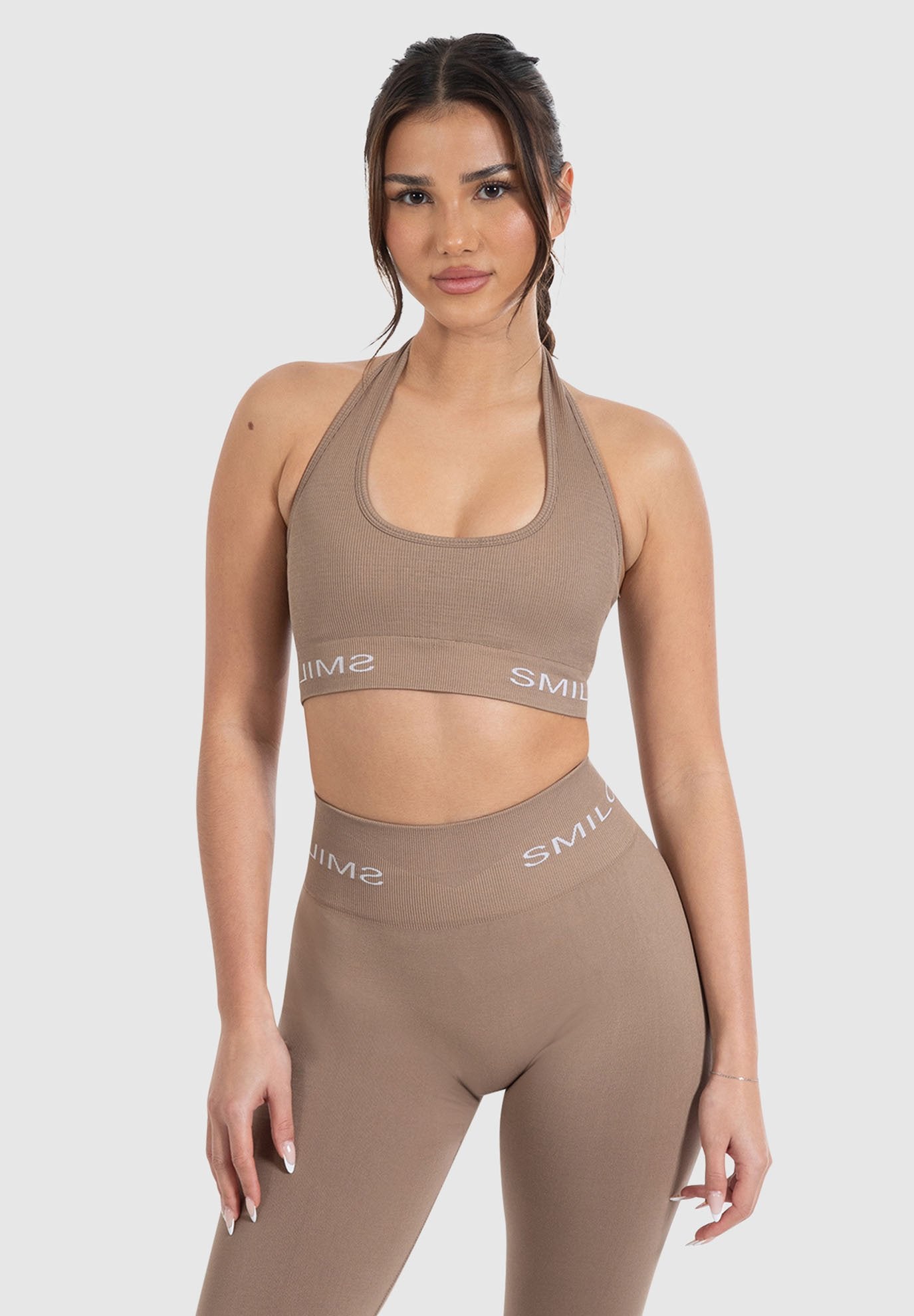Smilodox AZURA RIBBED NECK HOLDER BRA