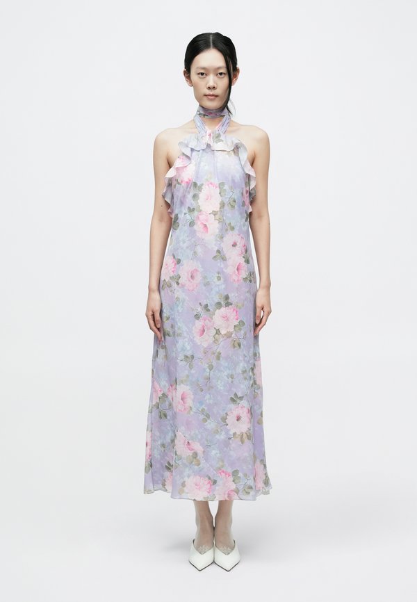 Needle & Thread CAMILLES GARDEN HALTER NECK ANKLE GOWN