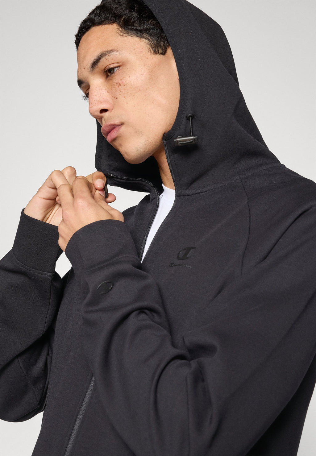 Champion C-TECH INTERLOCK HOODED FULL ZIP