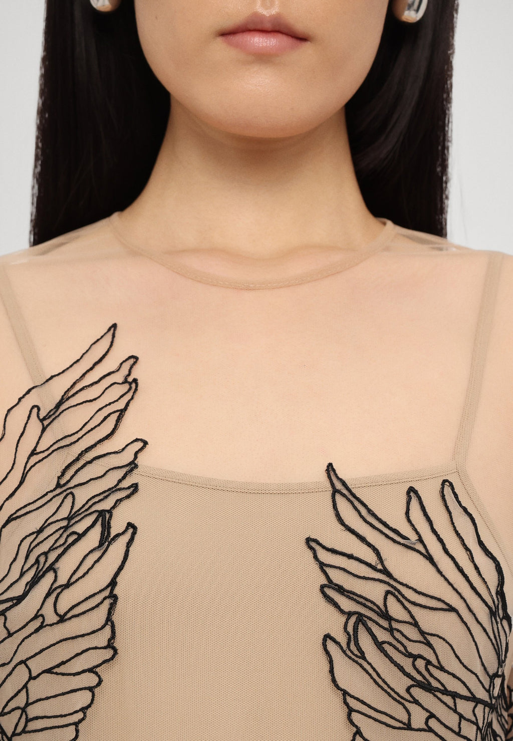 David Koma WING MACRAME BODYSUIT