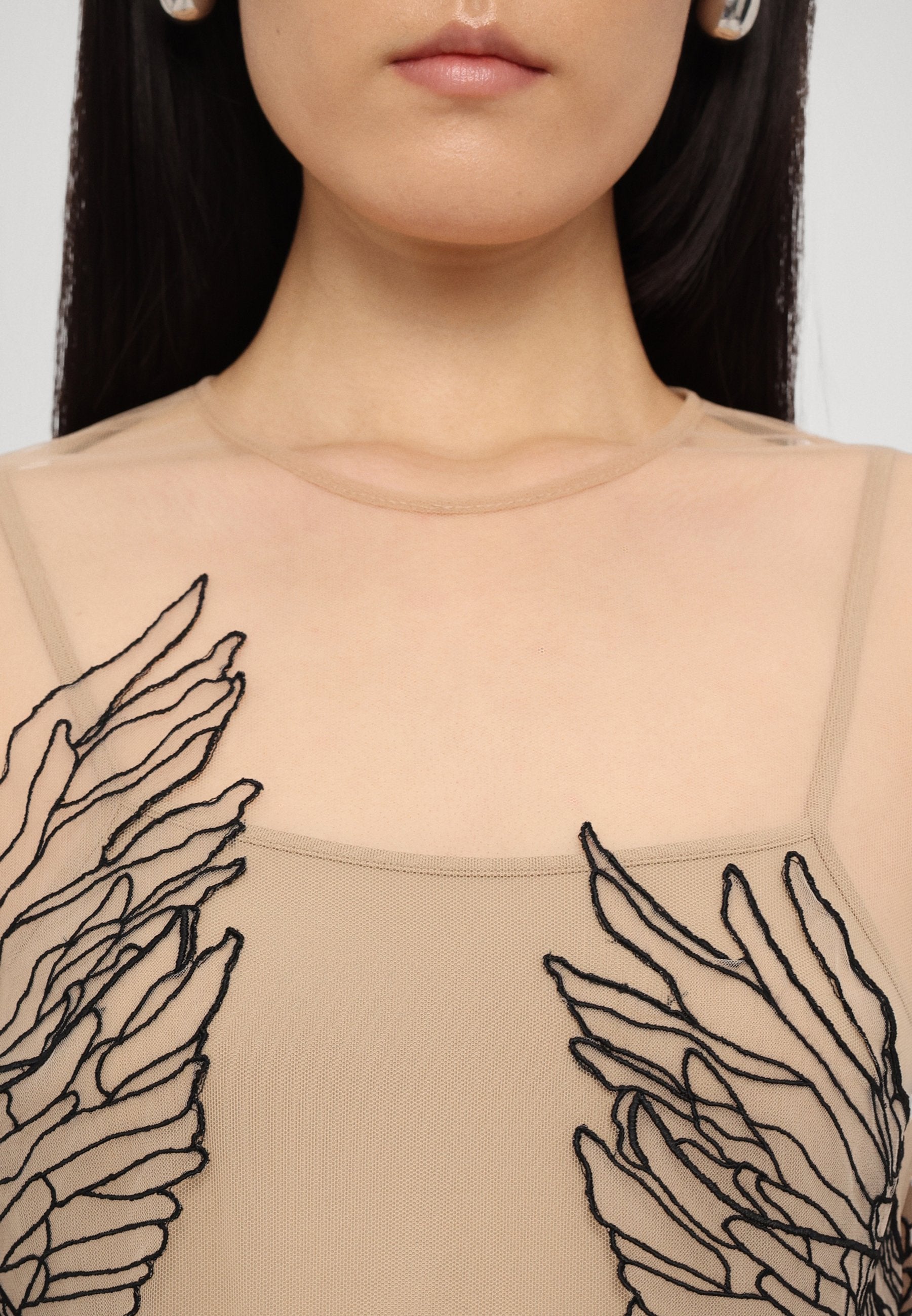 David Koma WING MACRAME BODYSUIT