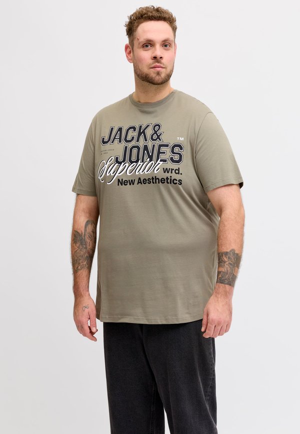 Jack & Jones Plus Size - Print T-shirt - vetiver