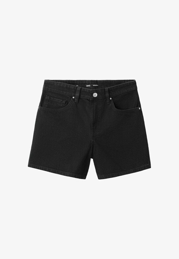 Mango ADULT - Denim shorts - black denim