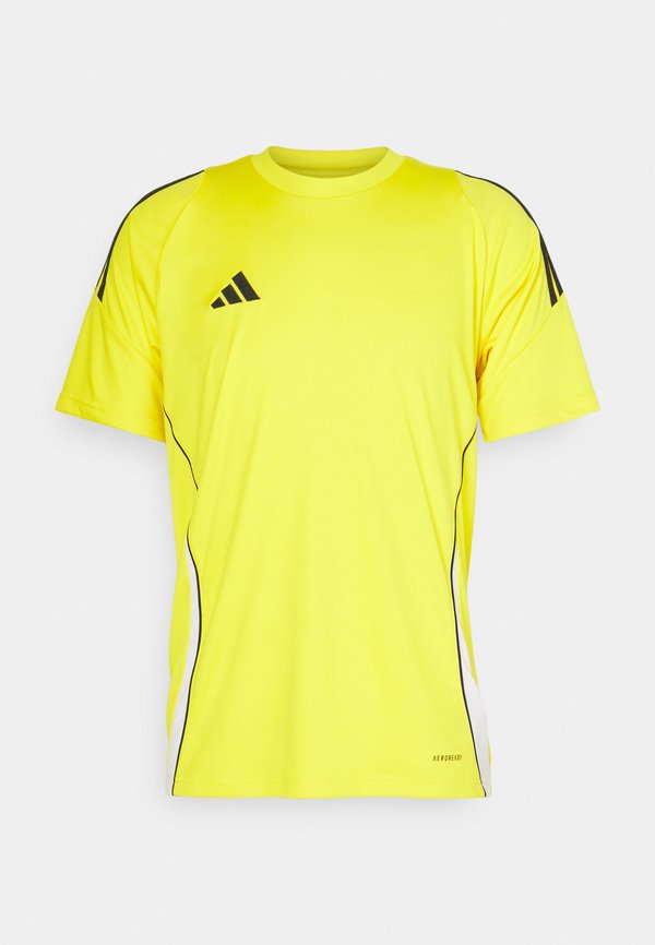 adidas Performance TIRO24 JERSEY - Sports T-shirt - team yellow/white