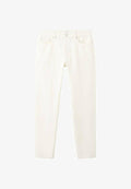 Mango Straight leg jeans - white denim