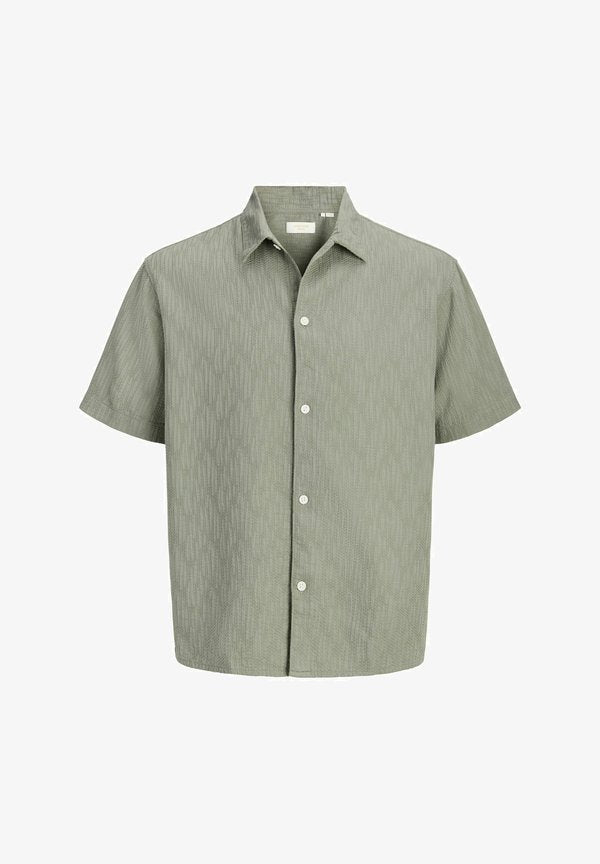 Jack & Jones JORMONTAUK WAVY TEXTURE SHIRT SS SN - Shirt - vetiver