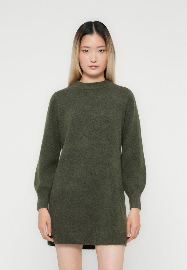 Vero Moda Knitted VMBESTI Short - Jumper dress - grape leaf