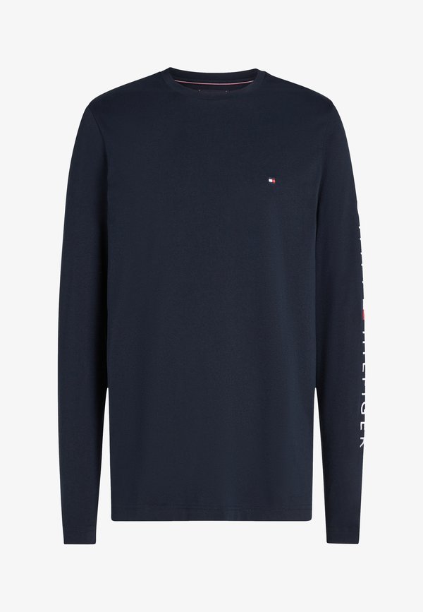 Tommy Hilfiger LOGO LONG SLEEVE TEE - Long sleeved top - blue