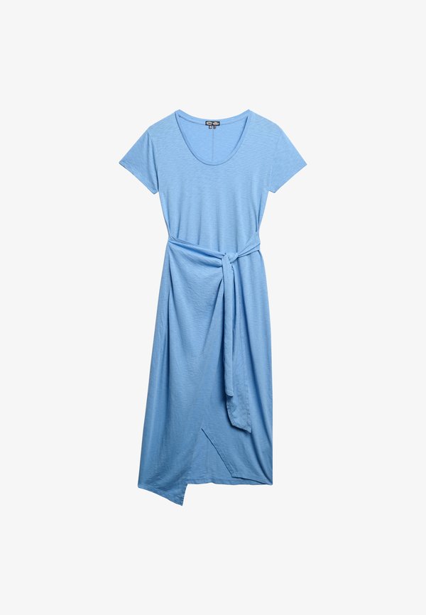 Superdry & Co MIDI WRAP - Jersey dress - bluebell
