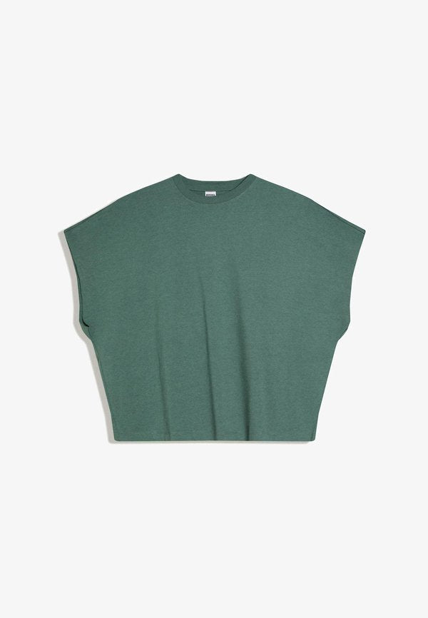 Bershka WORKER OVERSIZE - T-SHIRT 00075120 - Print T-shirt - turquoise
