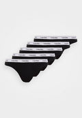 Calvin Klein Underwear ICON LOGO 5 PACK - Thong - black