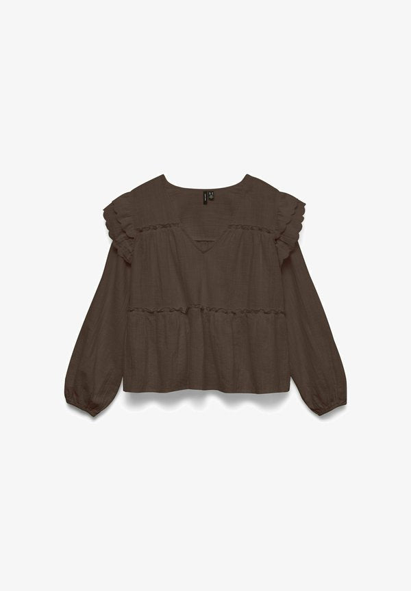Vero Moda VMMIE - Blouse - chocolate torte