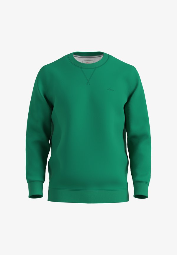 s.Oliver MIT LOGO-DETAIL - Sweatshirt - smaragd