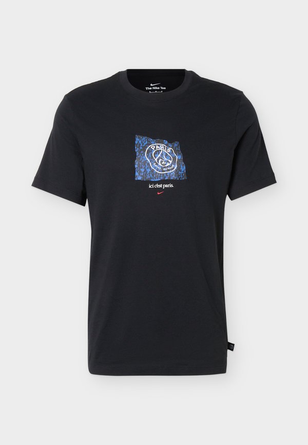 Nike Performance PARIS SAINT-GERMAIN BANNER TEE - Club wear - black