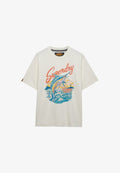Superdry & Co SUPERDRY MARITIME LOOSE T-SHIRT.. - Print T-shirt - new chalk white