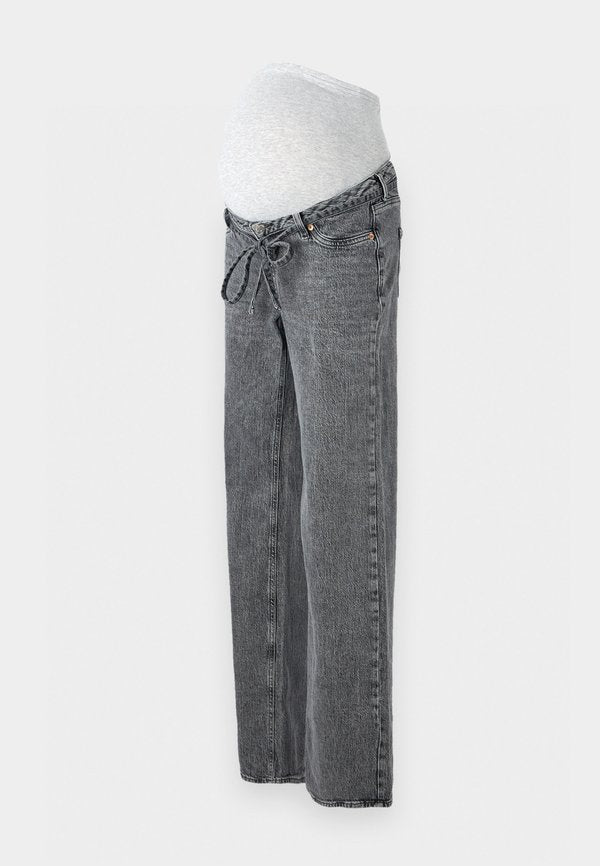 Vero Moda Maternity Wide-leg maternity Wide Leg Fit - Relaxed fit jeans - medium grey denim