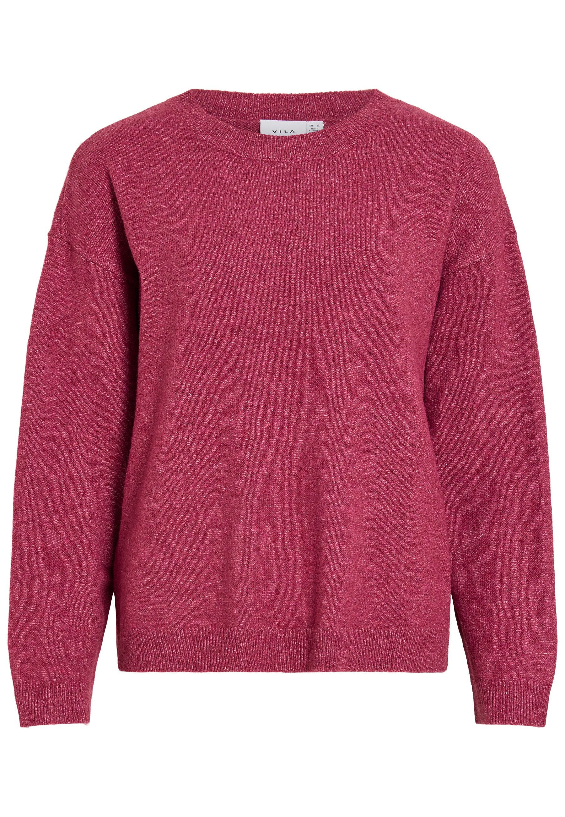 VILA VILIGA L/S O-NECK KNIT TOP - NOOS