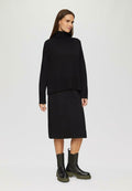s.Oliver A-line skirt - schwarz