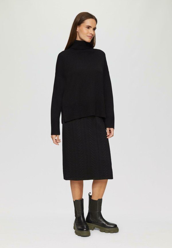 s.Oliver A-line skirt - schwarz