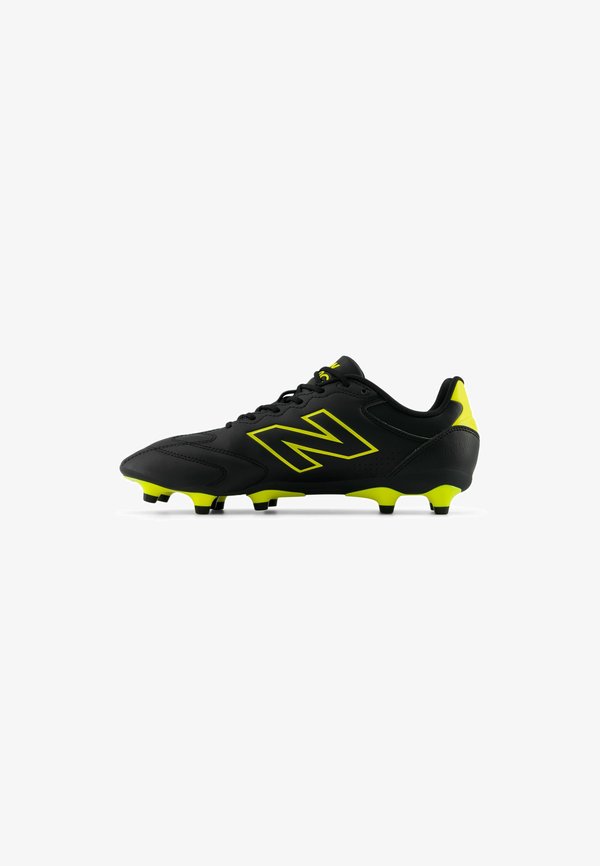 New Balance 442 TEAM FG V3 - Firm-ground football boots - black punch yellow