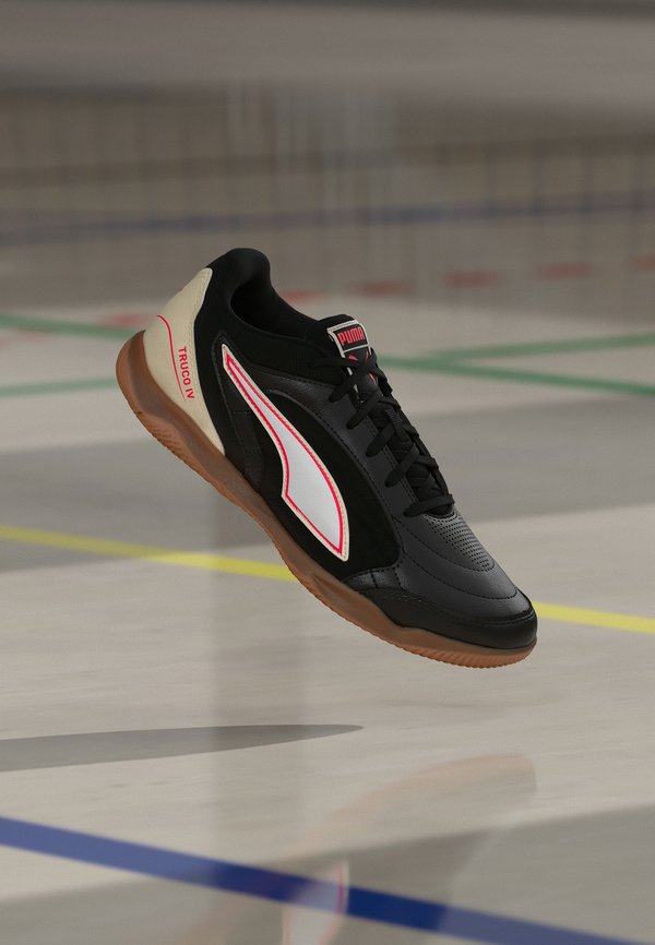 Puma TRUCO IV - Firm-ground football boots - black/ultra red/white