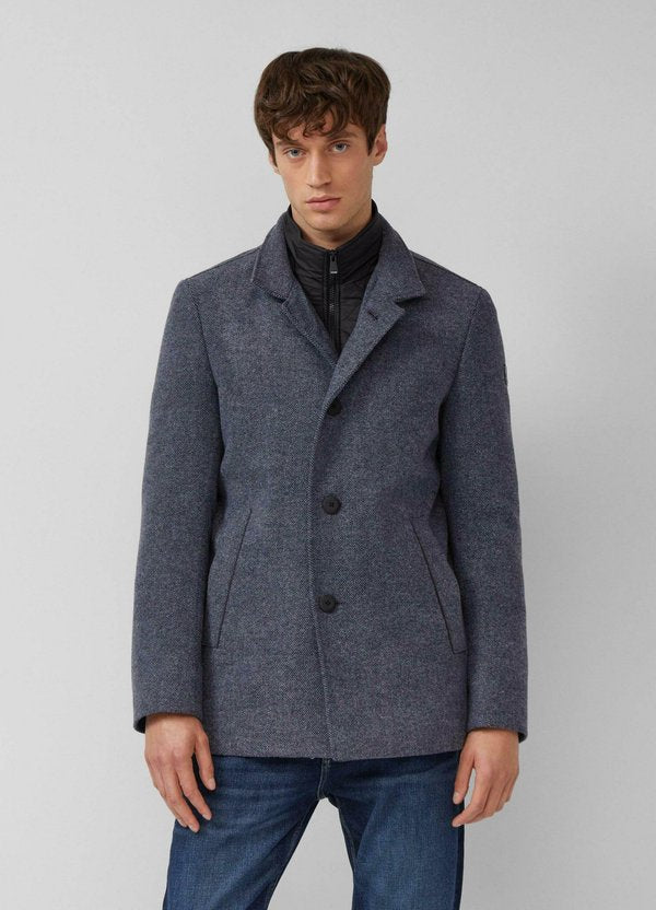 s.Oliver Short coat - tiefblau
