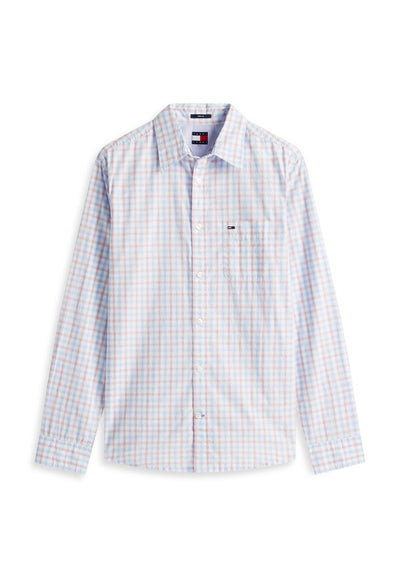 Tommy Jeans REGULAR FIT CHECK POPLIN SHIRT