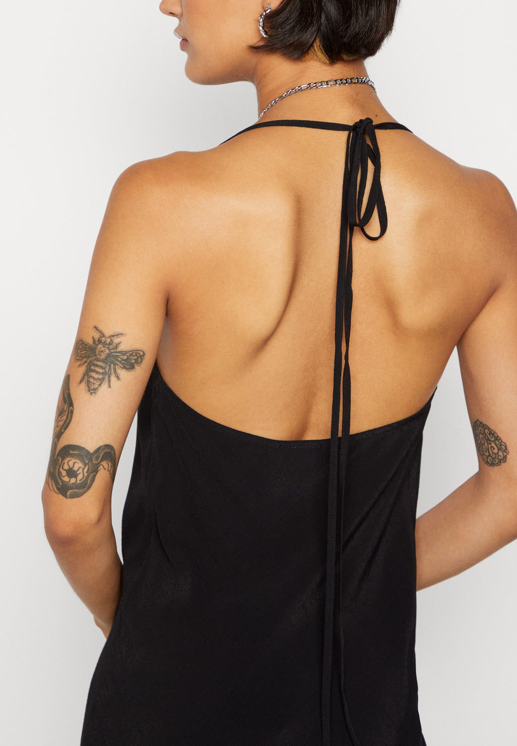Weekday HALTER MINI SLIP DRESS
