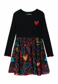 SHORT COMBINATION HEART DRESS Media 1
