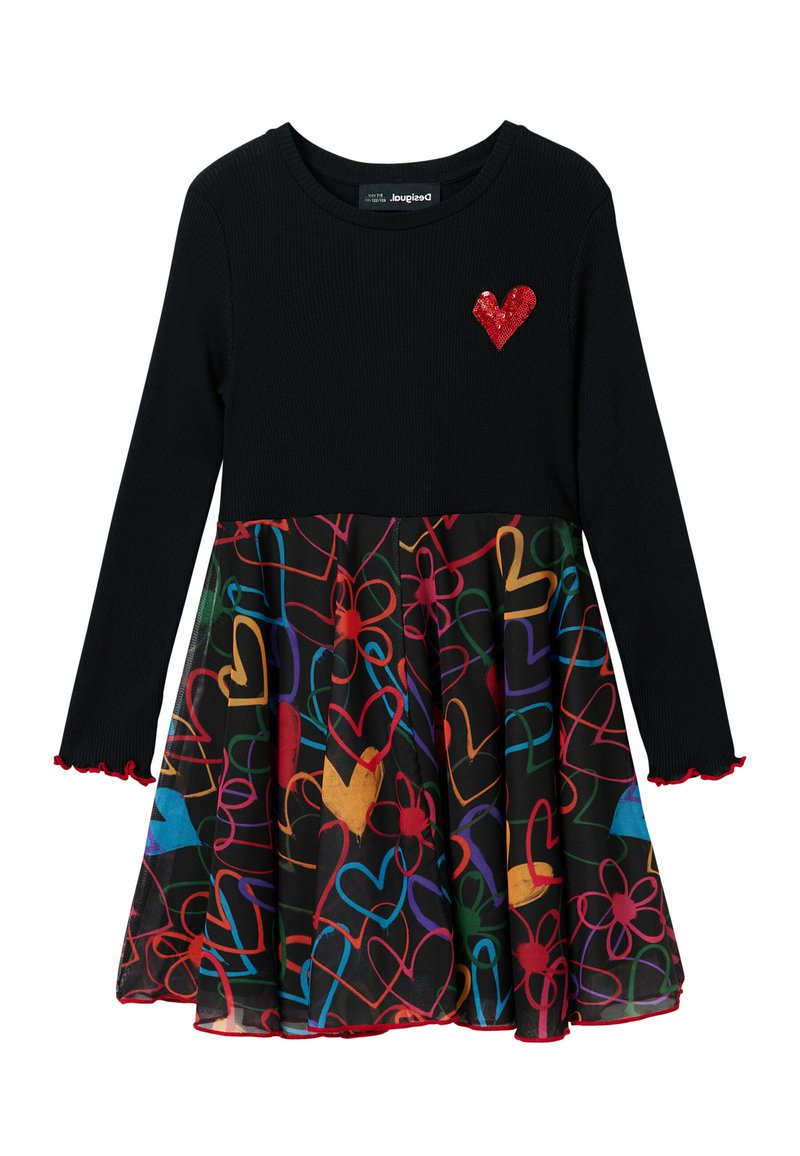 SHORT COMBINATION HEART DRESS Media 1