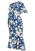 Hope & Ivy Maternity FLUTED SLEEVE SKATER DRESS