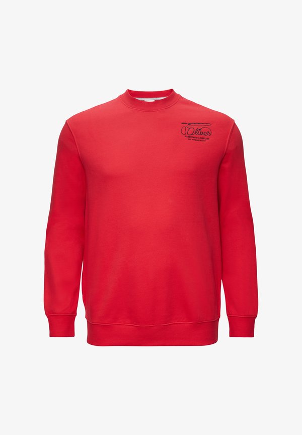 s.Oliver MET BORDUURSEL - Sweatshirt - himbeere