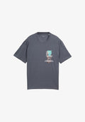 TOM TAILOR KURZARM - Print T-shirt - grau
