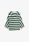 TOM TAILOR Hoodie - green melange block stripe
