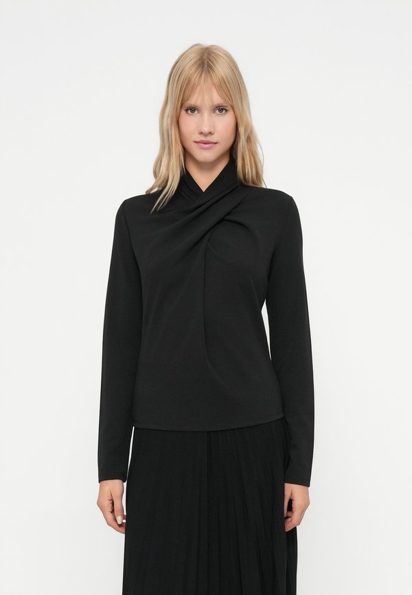 Vero Moda VMALLISON HIGH NECK - Long sleeved top - black