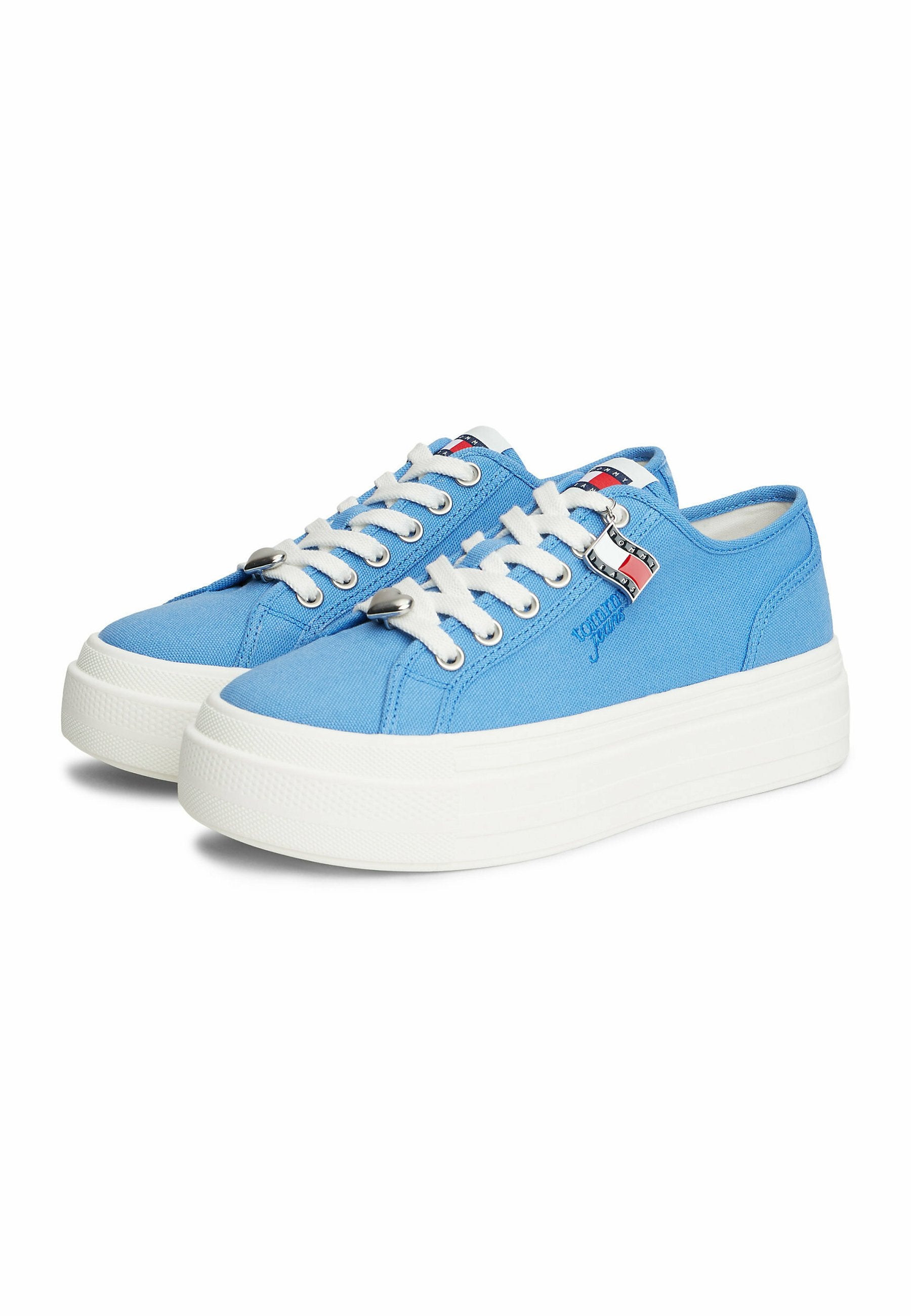 Tommy Jeans CANVAS PLATFORM TRAINERS WITH CHARMS