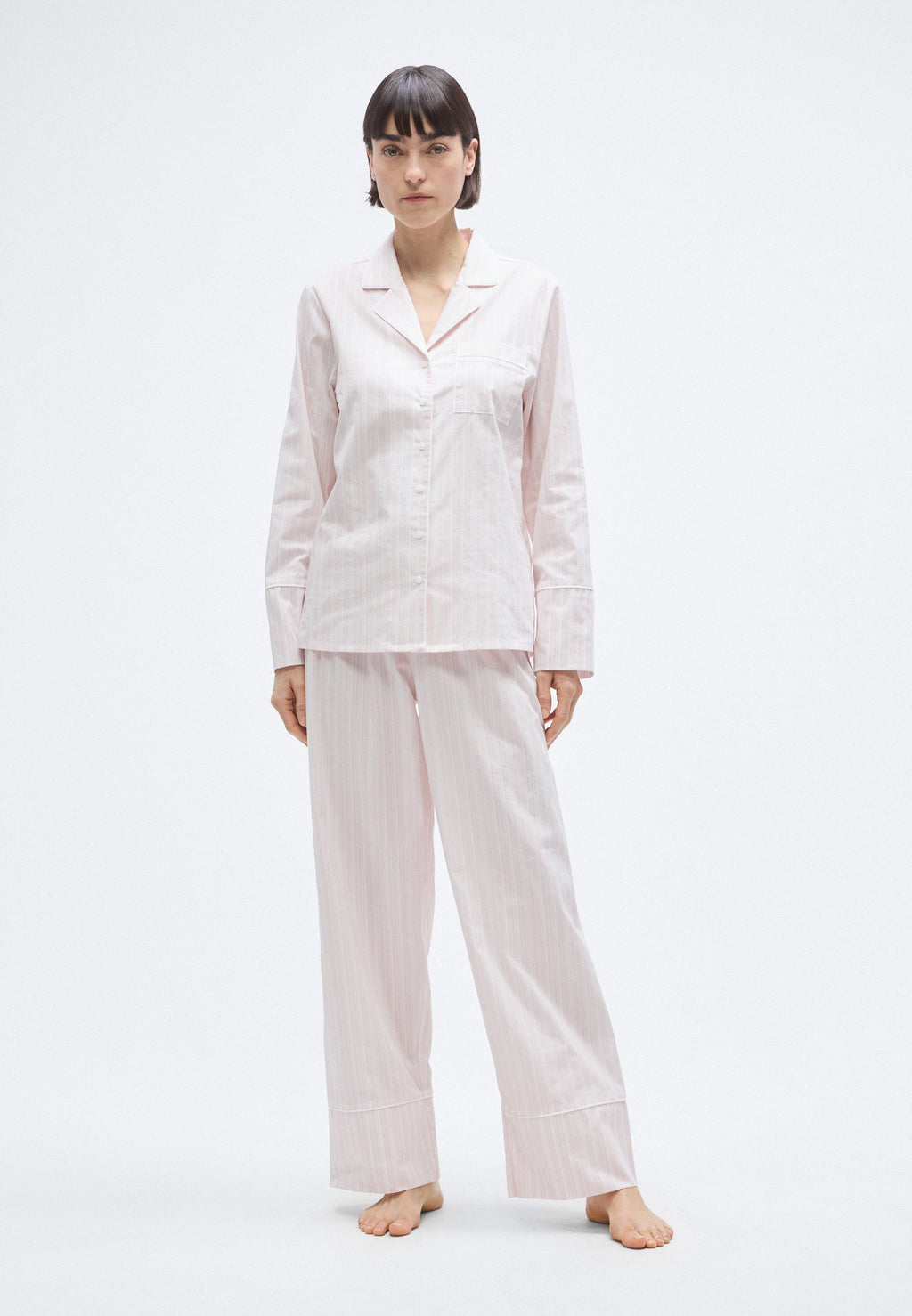 Anna Field COTTON WOVEN STRIPE NIGHTWEAR SET
