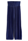 SHIRRED WAIST WIDE LEG PLISSé TROUSERS - Next - View 1