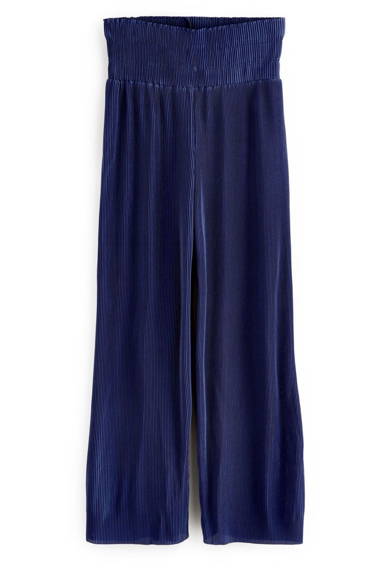 SHIRRED WAIST WIDE LEG PLISSé TROUSERS - Next - View 1
