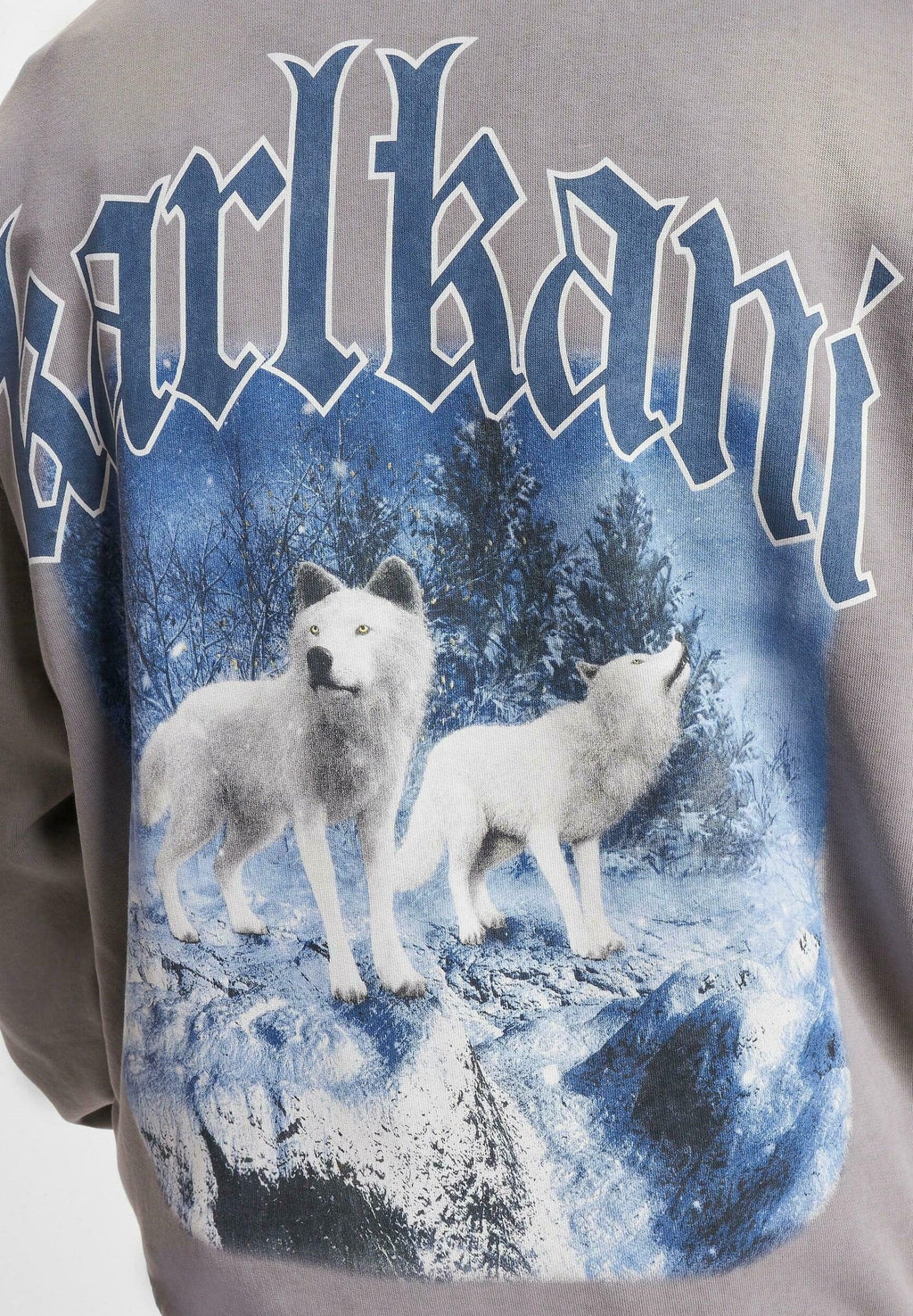 Karl Kani CHEST SIGNATURE OS WASHED HEAVY SWEAT WOLF FULL ZIP