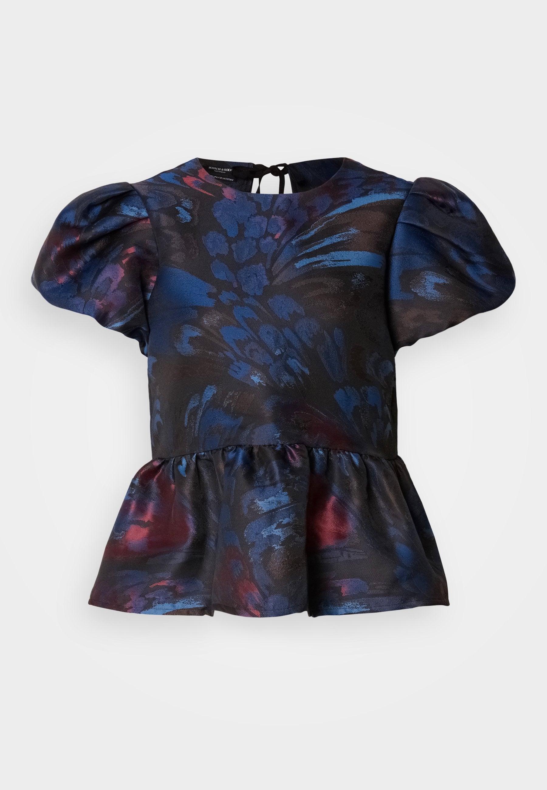 Scotch & Soda CAP SLEEVE WITH PEPLUM