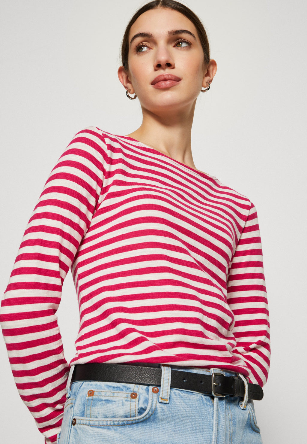 Marc O'Polo LONG SLEEVE BOAT NECK STRIPED