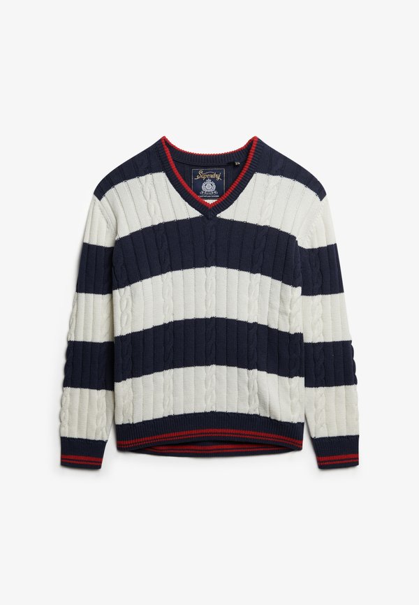 Superdry & Co Jumper - richest navy stripe