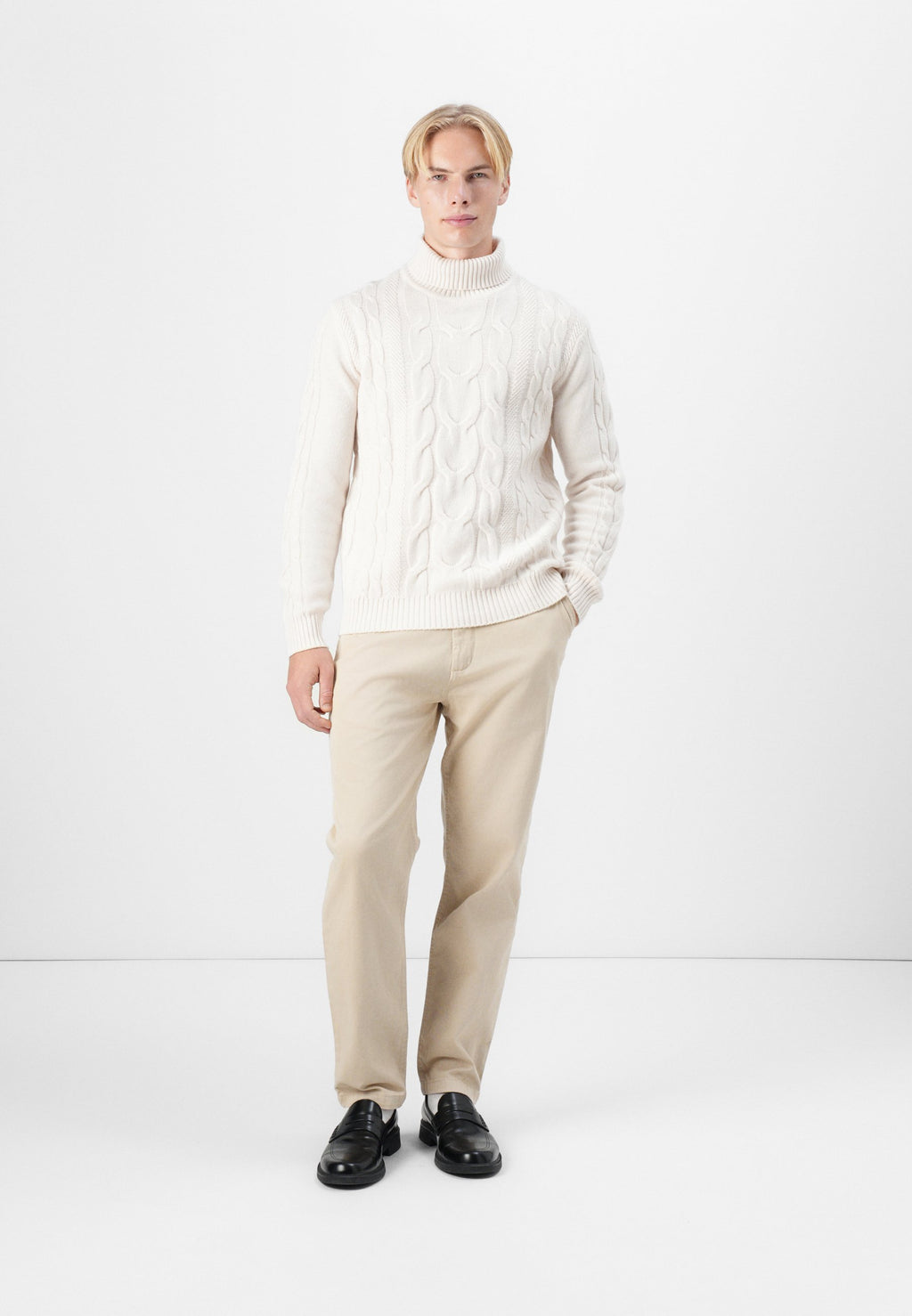 Hackett London CABLE ROLL NECK