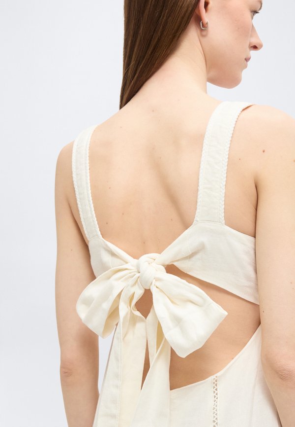 DKNY SEAMED TANK DRESS TIE BACK